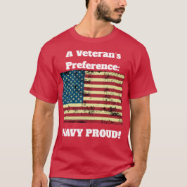 Veteransk marinskjorta T-shirt