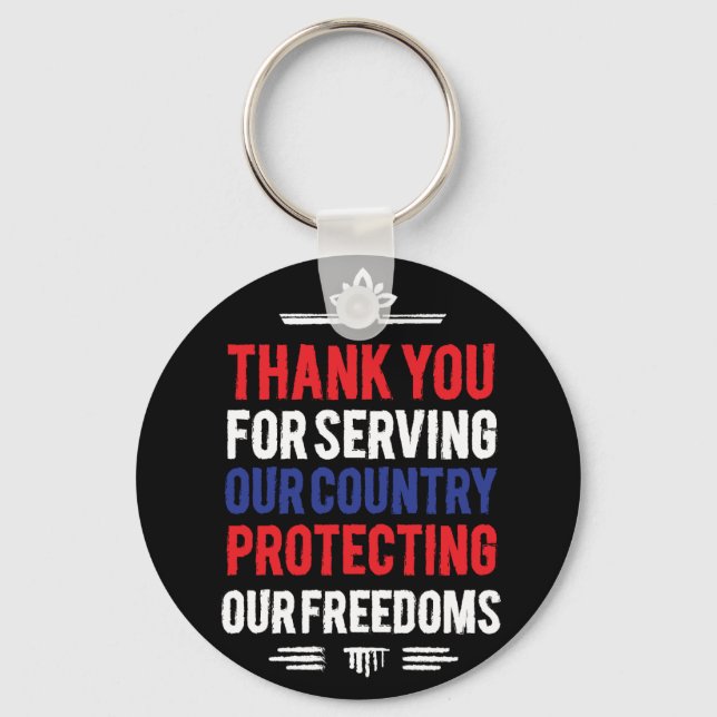 veteransk nyckelkedja nyckelring (Framsida)