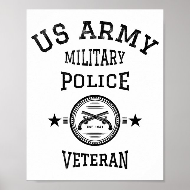 Veteransk pensionerad polis poster (Framsidan)