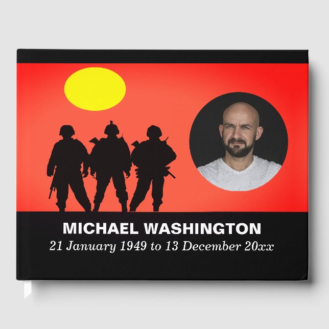 Veteranska soldater Firande i Life Guest Bok (Framsida)