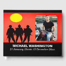 Veteranska soldater Firande i Life Guest Bok