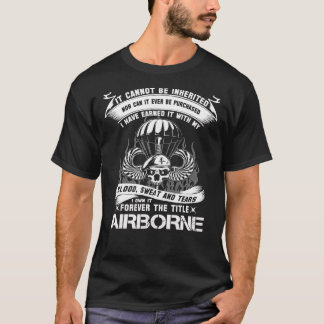 Veteranskt luftburet infanteri mamma luftburet hop t shirt