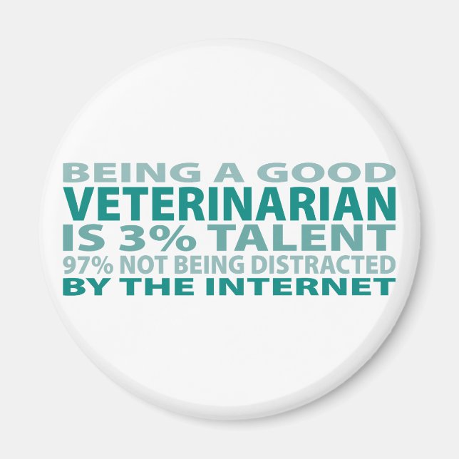 Veterinär 3 % Talent Magnet (Framsidan)