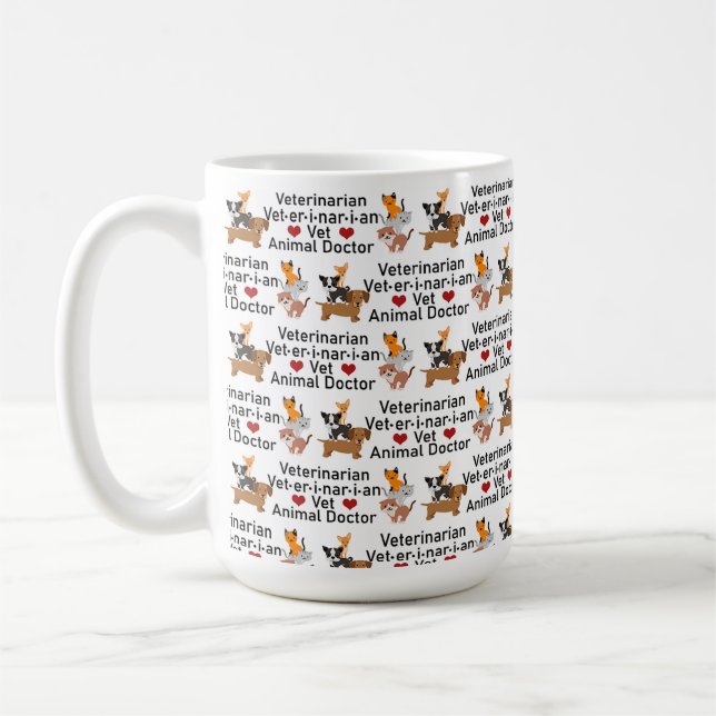 Veterinär Animal Doktor Kaffemugg (Vänster)