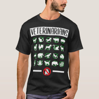 Veterinär Animals Funny Veterinary Student gra T Shirt