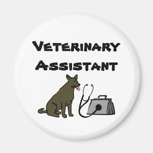 Veterinär- assistentkylmagnet magnet