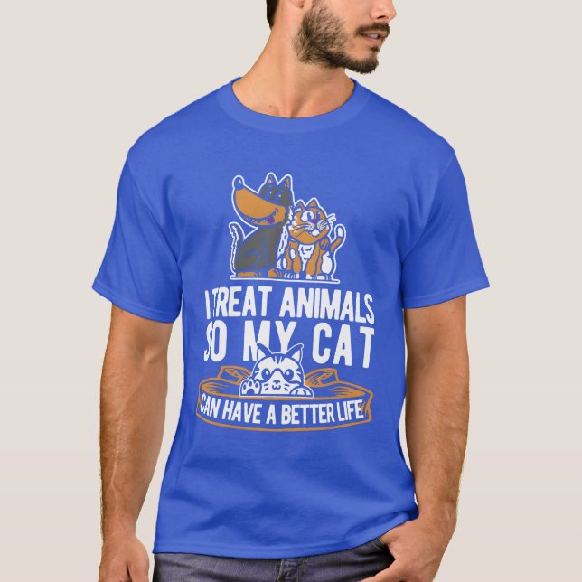 Veterinär Cat-gåva T Shirt (Framsida)