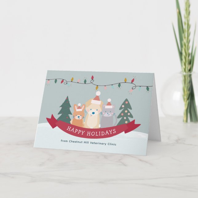 Veterinär Clinical Pet Business-jul Helgkort (Framsida)