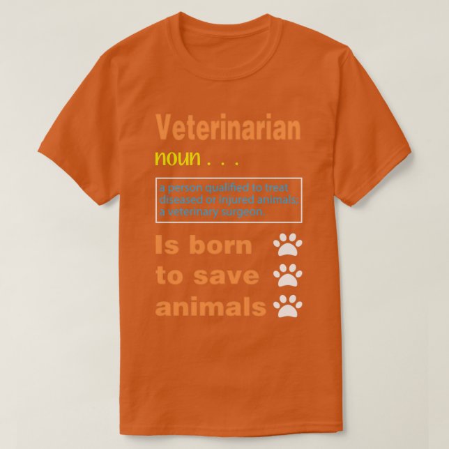 Veterinär Definition Gift Funny  T Shirt (Design framsida)