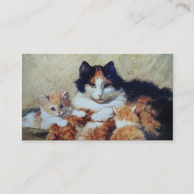 Veterinär- dubbelsidigt klinikkattlogi - visitkort (Framsida)