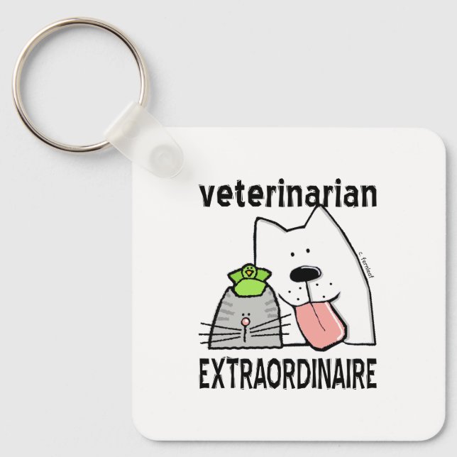 Veterinär Extraordinaire Nyckelring (Framsida)