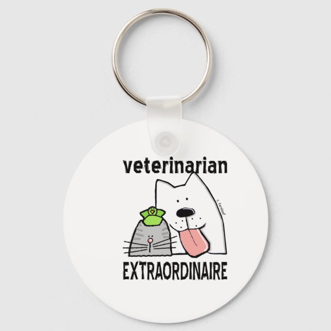Veterinär Extraordinaire Nyckelring (Framsida)
