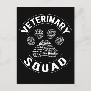Veterinär för veterinär inom veterinärmedicin vykort