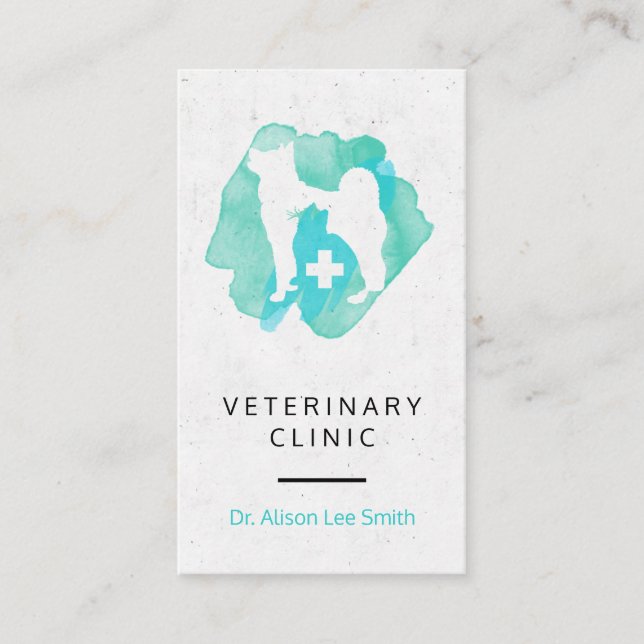 Veterinär från veterinär Kor  Visitkort (Framsida)
