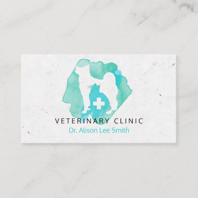 Veterinär från veterinär kor  visitkort (Framsida)