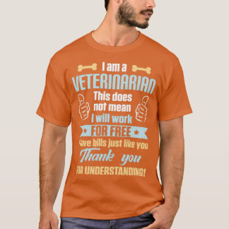 Veterinär Free Funny Veterinary Student graphi T Shirt