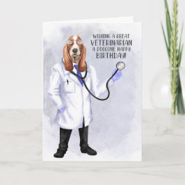 Veterinär Funny BIrthday Hound Doktor Kort