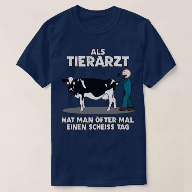 Veterinär Funny som säger joke med kummel T Shirt (Design framsida)