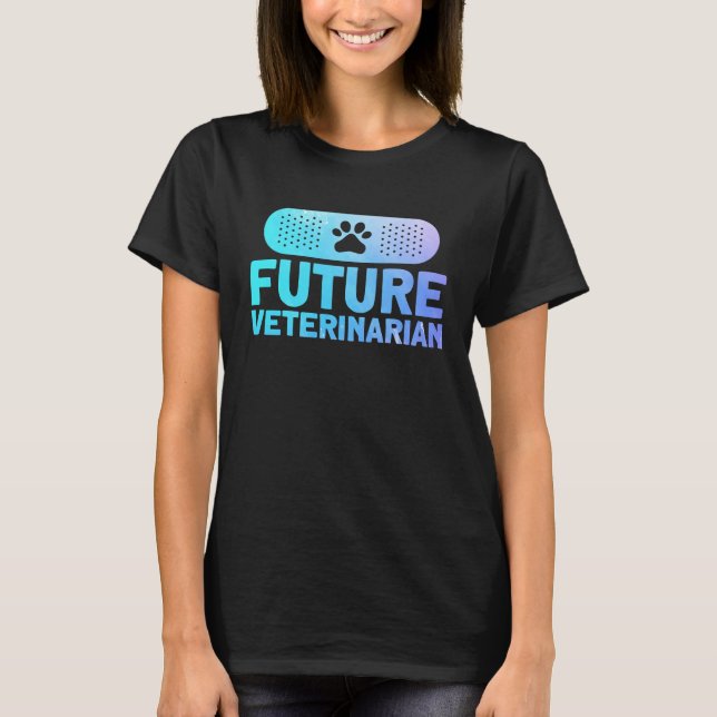Veterinär Future Veterinarian Vet Assistant T Shirt (Framsida)