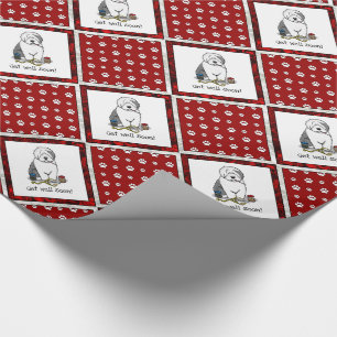 Veterinär Gamle English Sheepdog Cute Get well Presentpapper