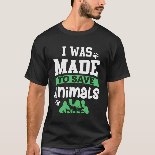 Veterinär Gift Vet Tech Assistant T Shirt (Framsida)