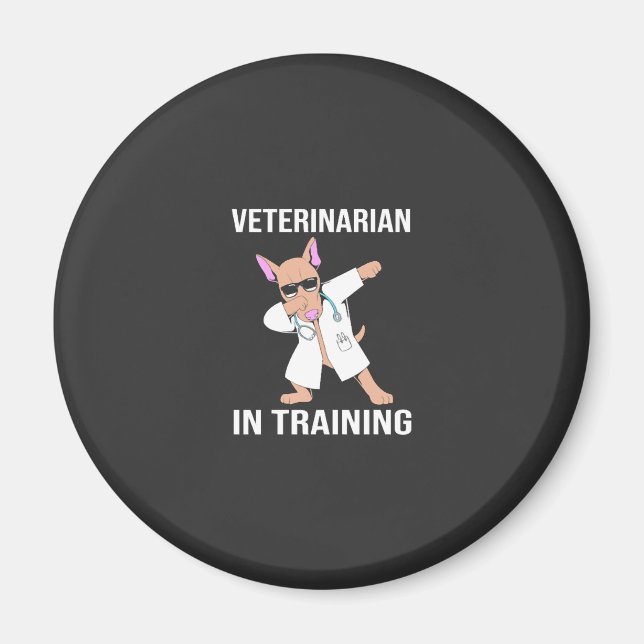 Veterinär hund solglasögon husdjur magnet (Framsidan)