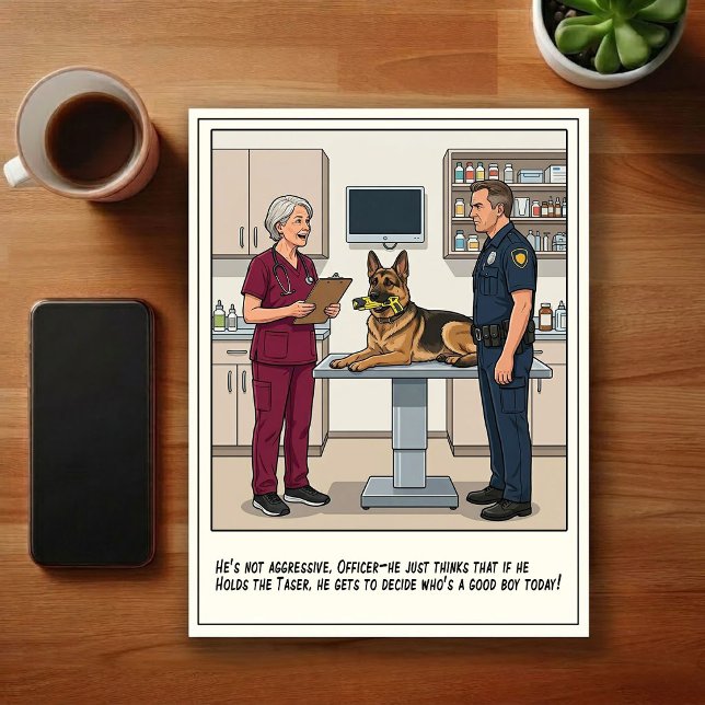 Veterinär jouräventyr tecknad serie vykort (Skapare uppladdad)