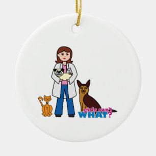 Veterinär Julgransprydnad Keramik