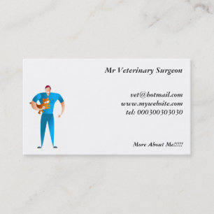 Veterinär- kirurg visitkort