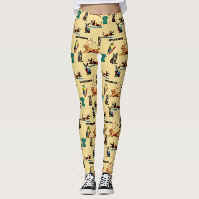 Veterinär Leggings (Framsida)