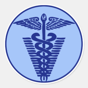 veterinär logotyp 3 runt klistermärke