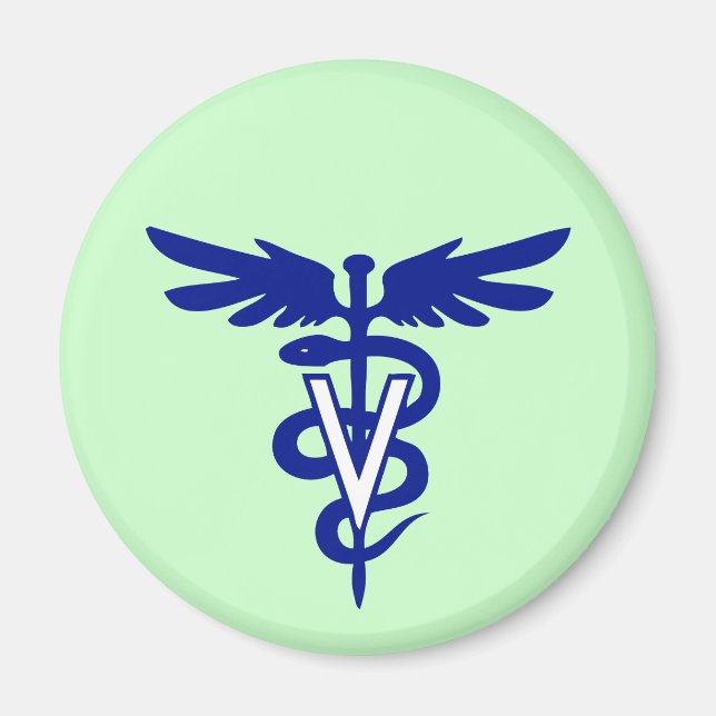 veterinär logotyp 4 magnet (Framsidan)