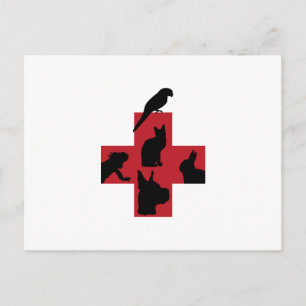 VETERINÄR LOGOTYP VYKORT