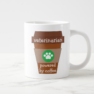 Veterinär med kafé jumbo mugg