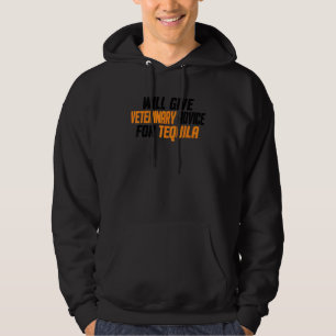 Veterinär med tekniker kommer att ge veterinär råd hoodie