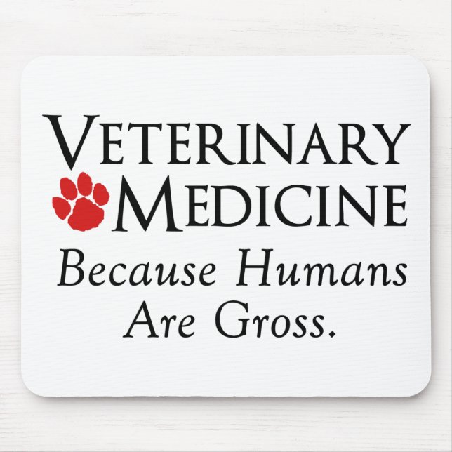 Veterinär- medicin. Därför att människor är Musmatta (Framsidan)