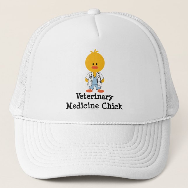 Veterinär- medicinchickhatt truckerkeps (Framsida)