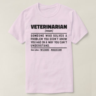 Veterinär Noun Definition Veterinärtekniker T Shirt