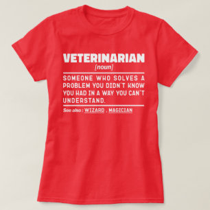 Veterinär Noun Definition Veterinärtekniker T Shirt