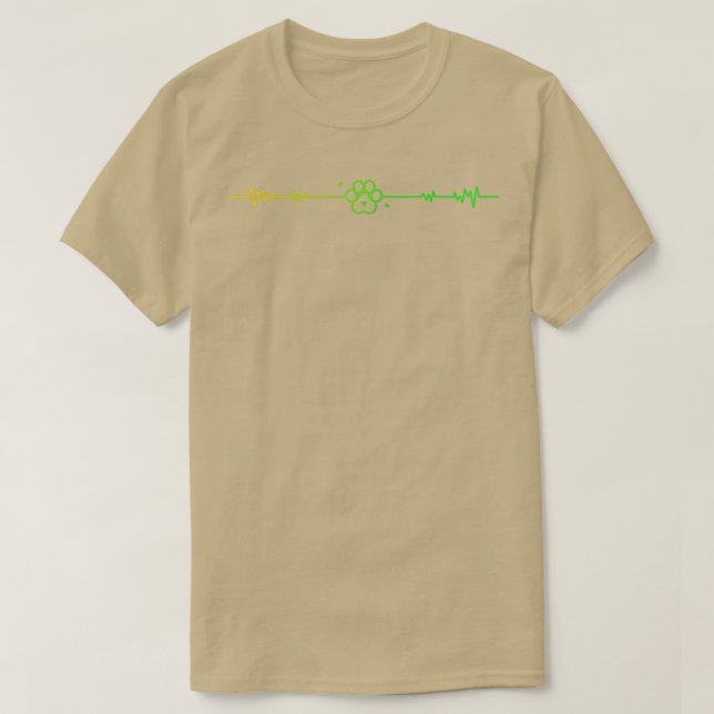 Veterinär Nurse Tass Heartslag 1 T Shirt (Design framsida)