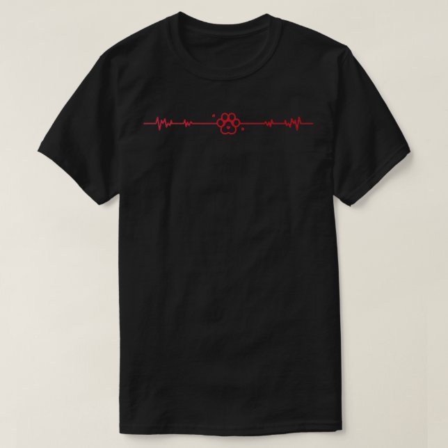 Veterinär Nurse Tass Heartslag 2 T Shirt (Design framsida)