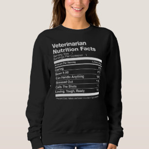 Veterinär Nutrition Facts Funny T Shirt