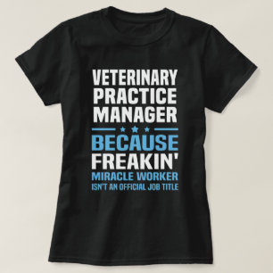 Veterinär- öva chefen t shirt
