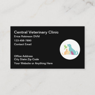 Veterinär Pastellfärg Visitkort