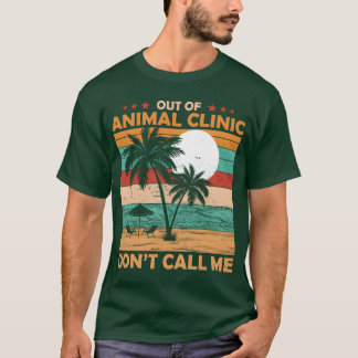 Veterinär pensionering ut ur djurklinik vän t shirt