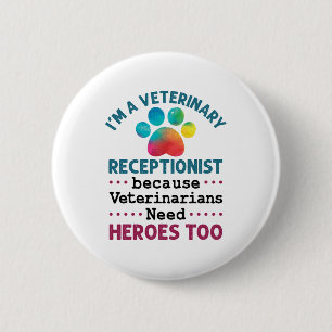 Veterinär Receptionist Cute Apprecision Tass Knapp