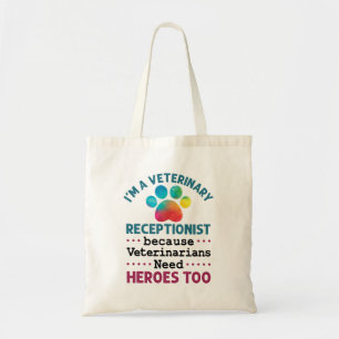 Veterinär Receptionist Cute Apprecision Tass Tygkasse