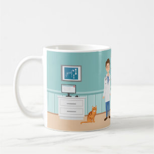 Veterinär Rum Veterinär Man Pet Doktor Anpassat Na Kaffemugg