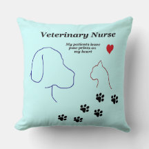 Veterinär sjuksköterska - tassavtryck på mitt hjär