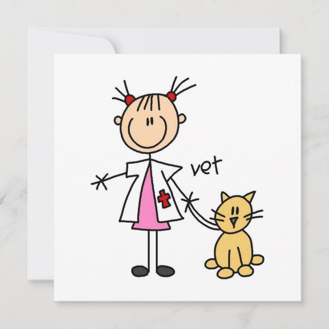 Veterinär Stick figur (Framsida)